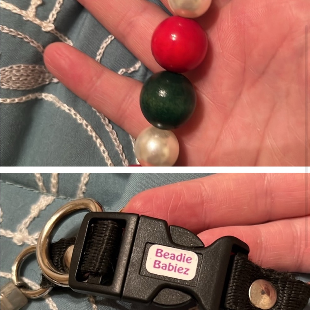 Christmas dog collar - Picture 2 of 2